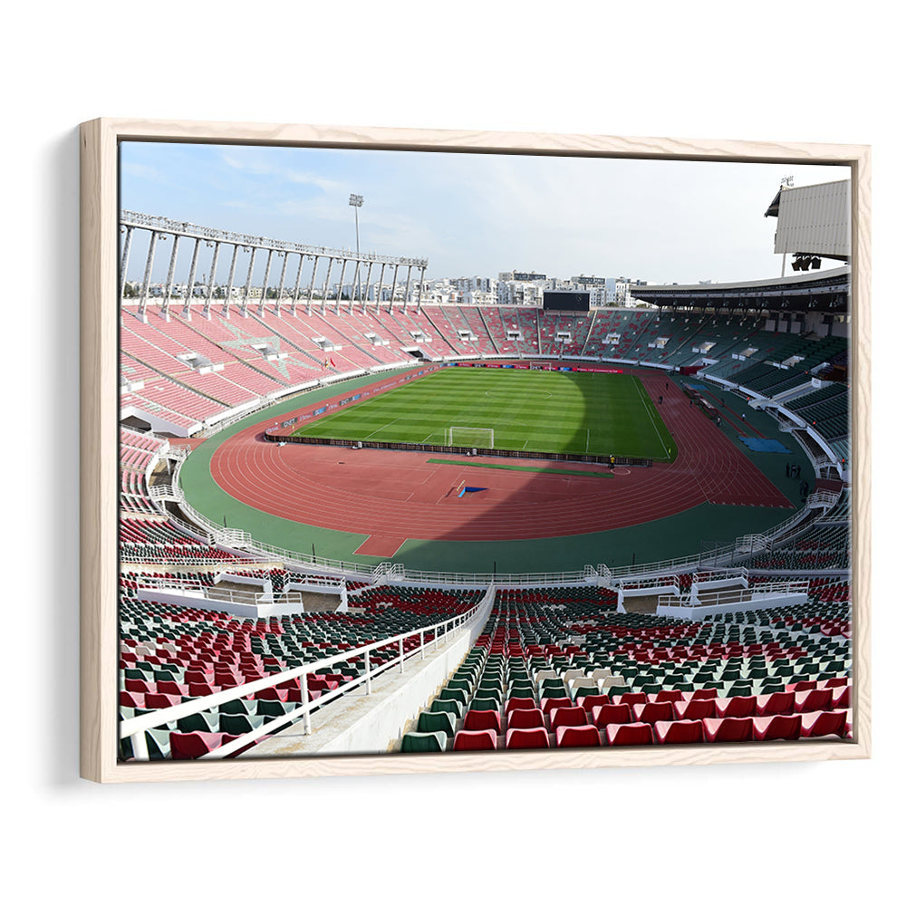 Prince Moulay Abdellah, Stadium Canvas, Sport Art, Framed Canvas Print Wall Art, Floating Frame