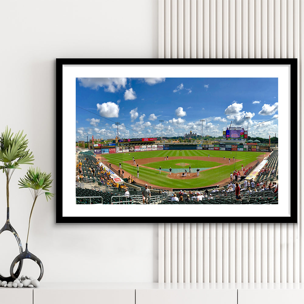 Principal Park, Stadium Canvas, Sport Art, Gift for him, White Border Framed Art Print Wall Decor