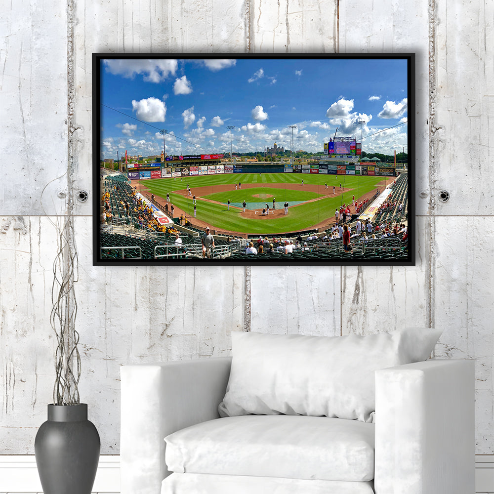 Principal Park, Stadium Canvas, Sport Art, Framed Canvas Print Wall Art, Floating Frame