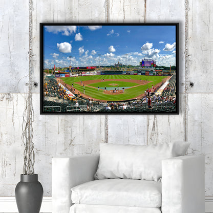 Principal Park, Stadium Canvas, Sport Art, Framed Canvas Print Wall Art, Floating Frame