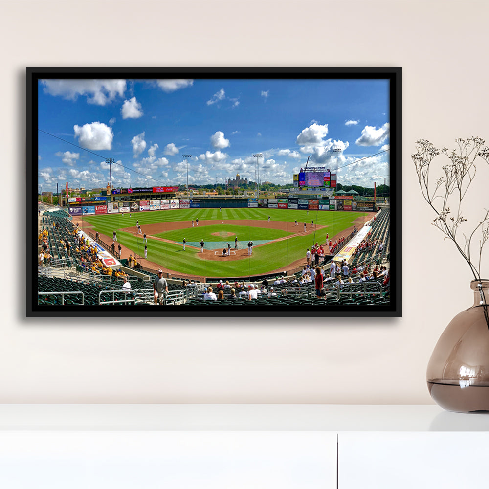 Principal Park, Stadium Canvas, Sport Art, Framed Canvas Print Wall Art, Floating Frame