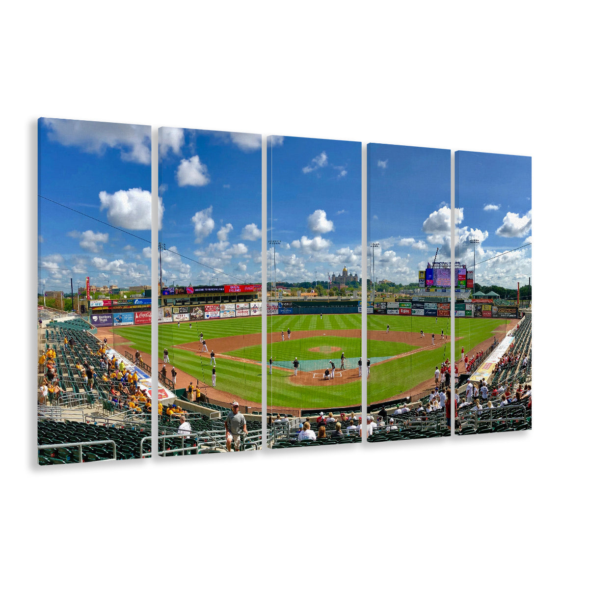 Principal Park, Stadium Canvas, Sport Art, 5 Panel B, Extra Large Canvas, Canvas Print Wall Art