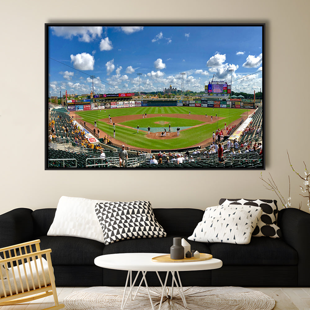 Principal Park, Stadium Canvas, Sport Art, Framed Canvas Print Wall Art, Floating Frame