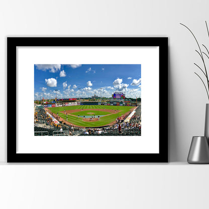 Principal Park, Stadium Canvas, Sport Art, Gift for him, White Border Framed Art Print Wall Decor