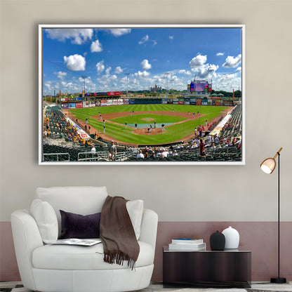 Principal Park, Stadium Canvas, Sport Art, Framed Canvas Print Wall Art, Floating Frame