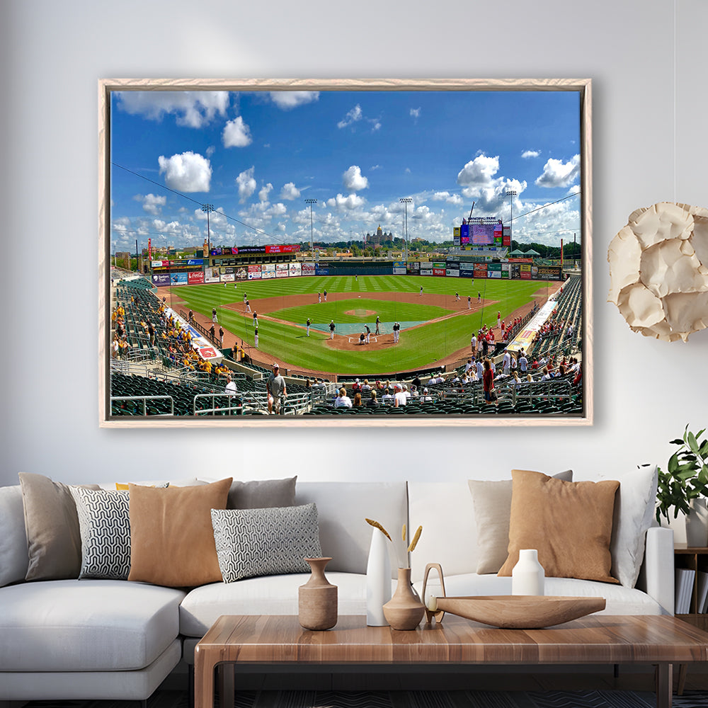 Principal Park, Stadium Canvas, Sport Art, Framed Canvas Print Wall Art, Floating Frame