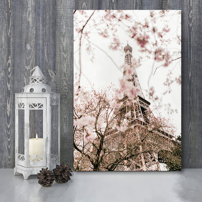 Printable Paris Wall Print Paris Photography Print Eiffel Tower Paris Blossom Print, Canvas Prints Wall Art
