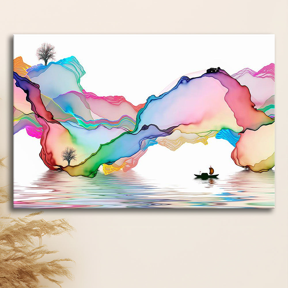 Printed Abstract Art Over the Bed,Decorative Background Decor for Home,Art Decor for Walls, Cavas Print Wall Art Hom Decor