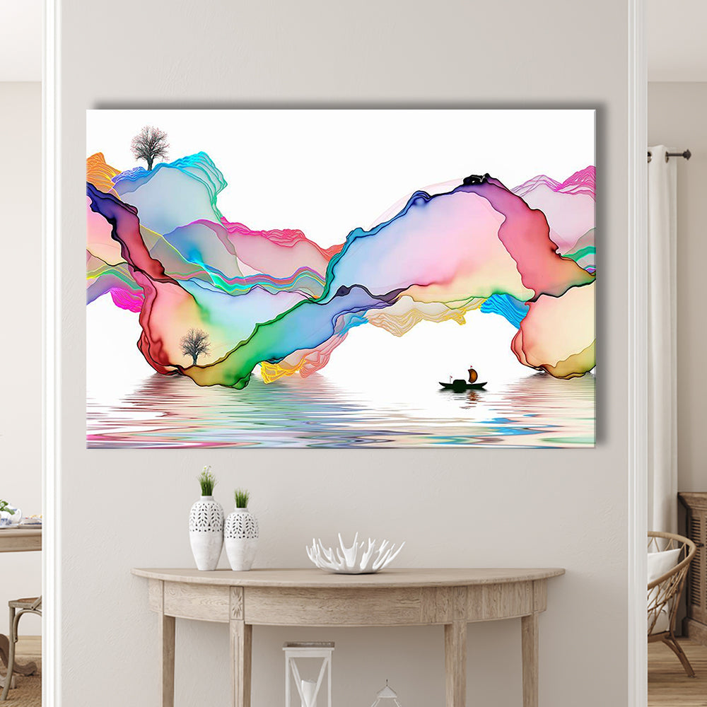 Printed Abstract Art Over the Bed,Decorative Background Decor for Home,Art Decor for Walls, Cavas Print Wall Art Hom Decor