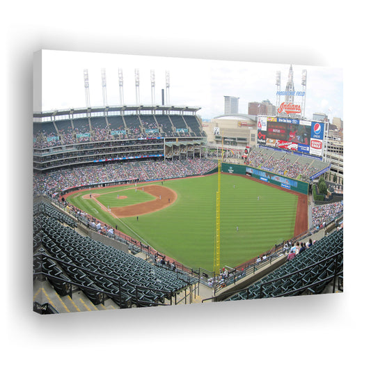 Progressive Field, Stadium Canvas, Sport Art, Gift for him, Man Cave Decor, Art Print, Canvas Print Wall Art