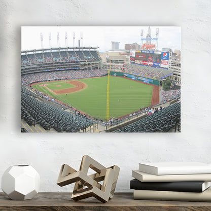 Progressive Field, Stadium Canvas, Sport Art, Gift for him, Man Cave Decor, Art Print, Canvas Print Wall Art
