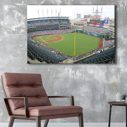 Progressive Field, Stadium Canvas, Sport Art, Gift for him, Man Cave Decor, Art Print, Canvas Print Wall Art