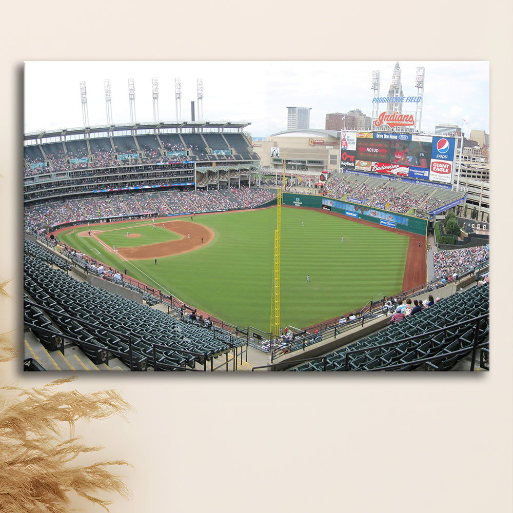 Progressive Field, Stadium Canvas, Sport Art, Gift for him, Man Cave Decor, Art Print, Canvas Print Wall Art