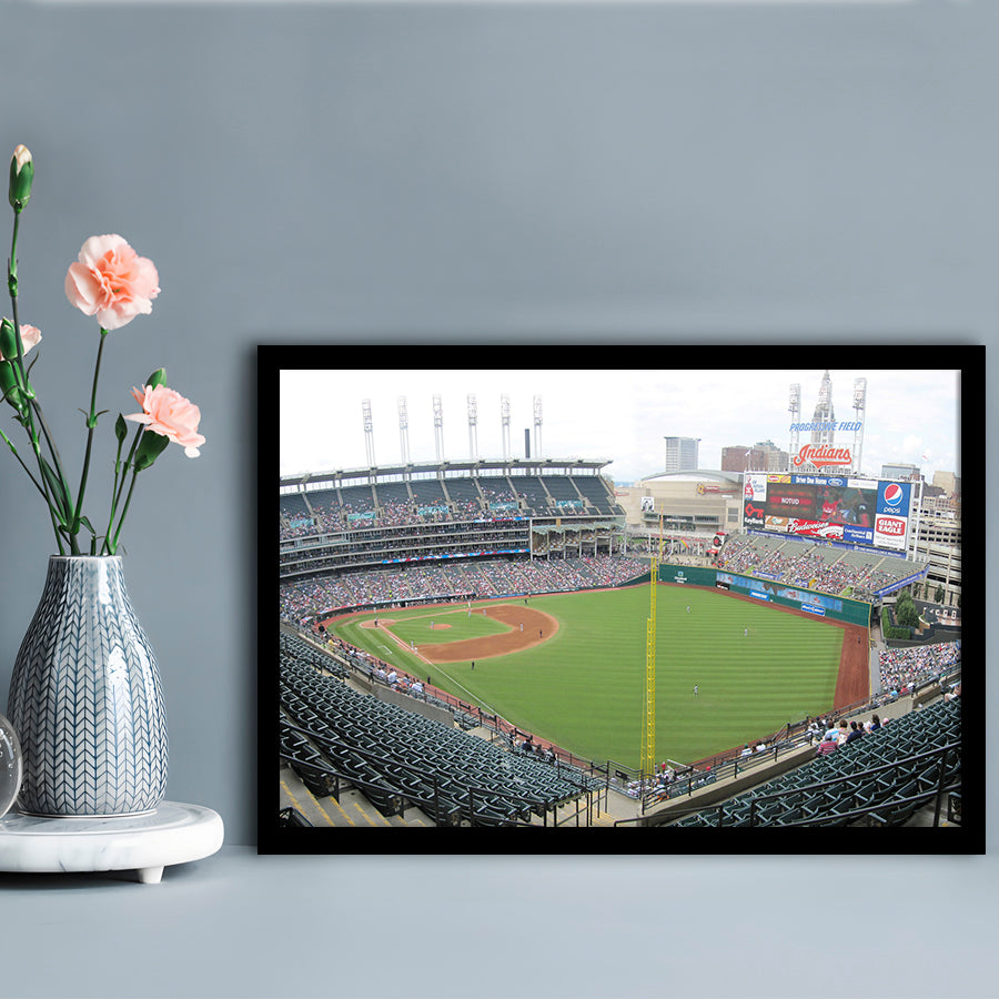 Progressive Field, Stadium Canvas, Sport Art, Gift for him, Framed Art Print Wall Decor, Picture Framed