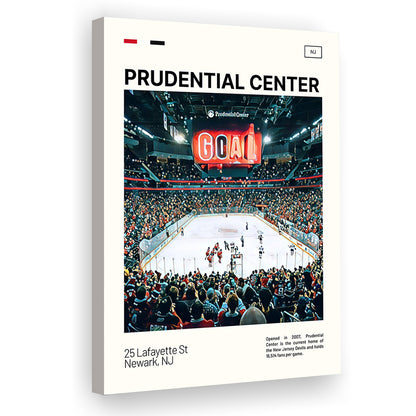 Prudential Center Print, New Jersey Devils Stadium Canvas Art, Fan Gifts, Sport Art, Canvas Print Wall Art