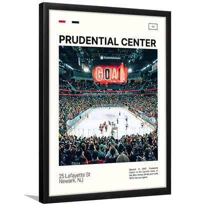 Prudential Center Print, New Jersey Devils Stadium Art, Gifts for him, Sport Art, Framed Art Print Wall Decor