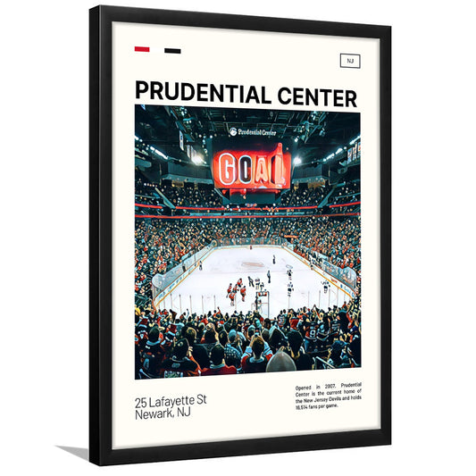 Prudential Center Print, New Jersey Devils Stadium Art, Gifts for him, Sport Art, Framed Art Print Wall Decor