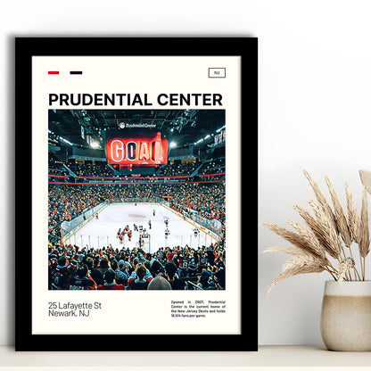 Prudential Center Print, New Jersey Devils Stadium Art, Gifts for him, Sport Art, Framed Art Print Wall Decor
