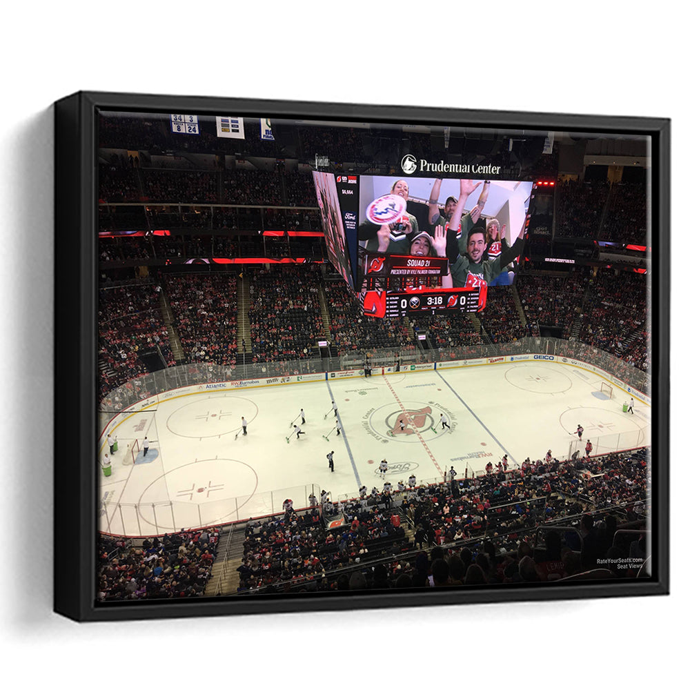 Prudential Center, Stadium Canvas, Sport Art, Framed Canvas Print Wall Art, Floating Frame