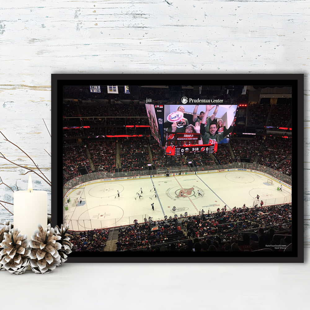 Prudential Center, Stadium Canvas, Sport Art, Framed Canvas Print Wall Art, Floating Frame
