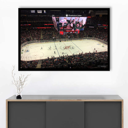 Prudential Center, Stadium Canvas, Sport Art, Gift for him, Framed Art Print Wall Decor, Picture Framed