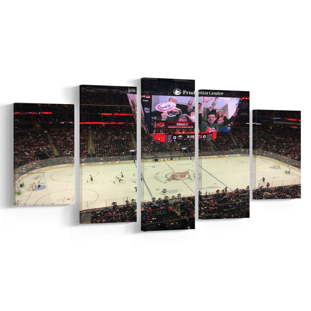 Prudential Center, Stadium Canvas, Sport Art, Gift for him, 5 Panel, Large Canvas, Canvas Print Wall Art