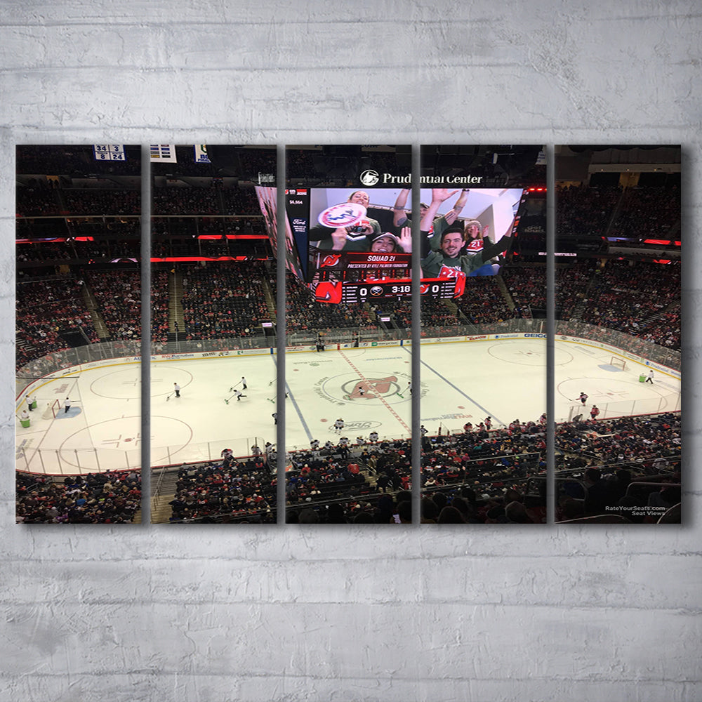Prudential Center, Stadium Canvas, Sport Art, 5 Panel B, Extra Large Canvas, Canvas Print Wall Art