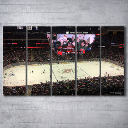 Prudential Center, Stadium Canvas, Sport Art, 5 Panel B, Extra Large Canvas, Canvas Print Wall Art