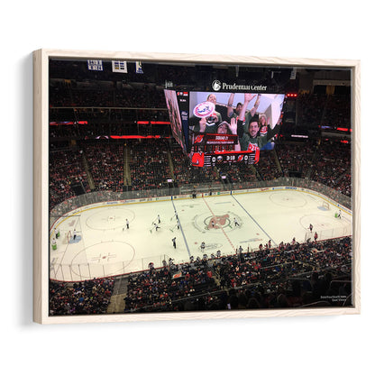 Prudential Center, Stadium Canvas, Sport Art, Framed Canvas Print Wall Art, Floating Frame