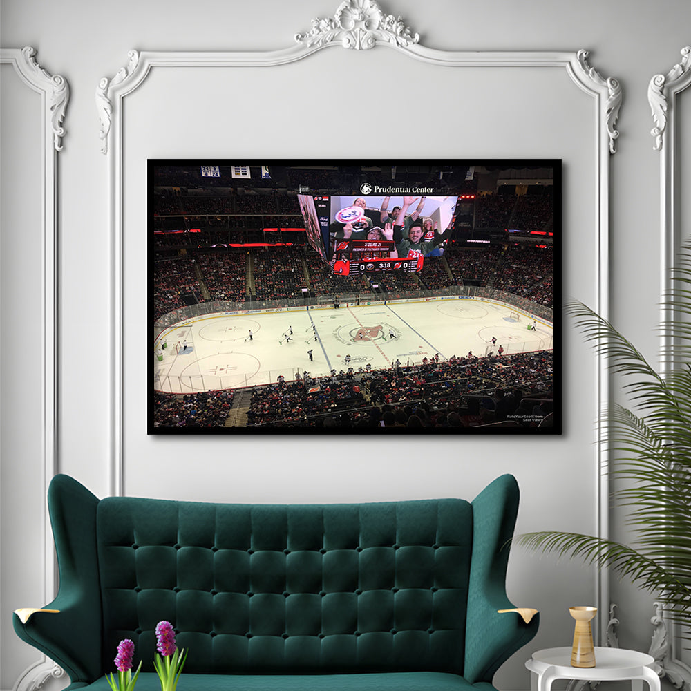 Prudential Center, Stadium Canvas, Sport Art, Gift for him, Framed Art Print Wall Decor, Picture Framed