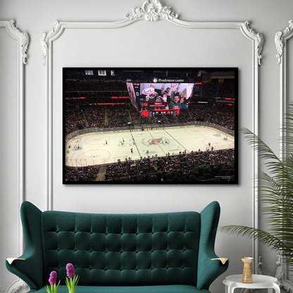 Prudential Center, Stadium Canvas, Sport Art, Gift for him, Framed Art Print Wall Decor, Picture Framed