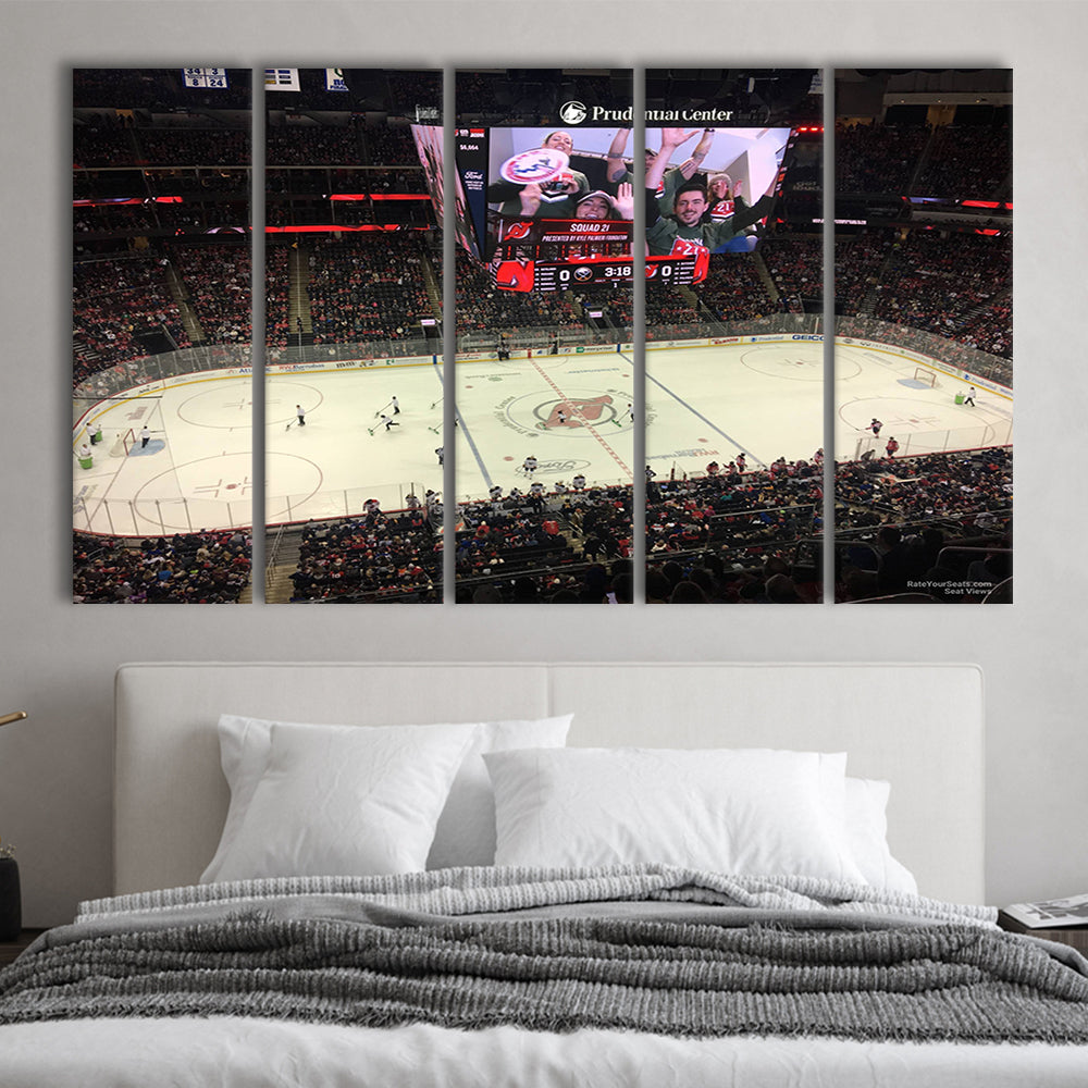 Prudential Center, Stadium Canvas, Sport Art, 5 Panel B, Extra Large Canvas, Canvas Print Wall Art