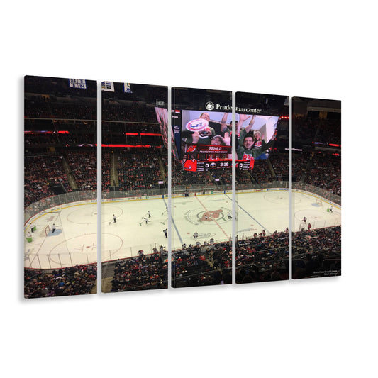 Prudential Center, Stadium Canvas, Sport Art, 5 Panel B, Extra Large Canvas, Canvas Print Wall Art