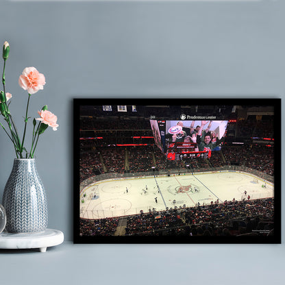 Prudential Center, Stadium Canvas, Sport Art, Gift for him, Framed Art Print Wall Decor, Picture Framed