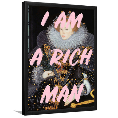 Queen Elizabeth I Rich Man Printed, Framed Picture Print,, Framed Art Prints Wall Decor