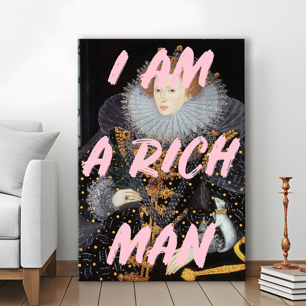 Queen Elizabeth I Rich Man Printed, Canvas Art Print Decor, Painting Art, Canvas Prints Wall Art