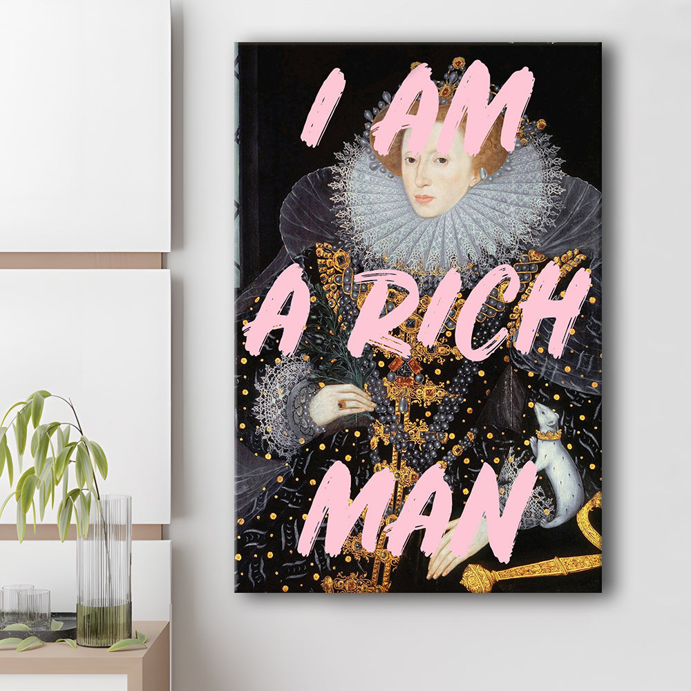 Queen Elizabeth I Rich Man Printed, Canvas Art Print Decor, Painting Art, Canvas Prints Wall Art