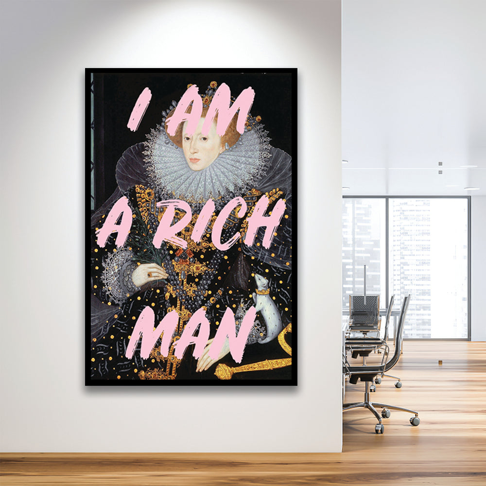 Queen Elizabeth I Rich Man Printed, Framed Picture Print,, Framed Art Prints Wall Decor