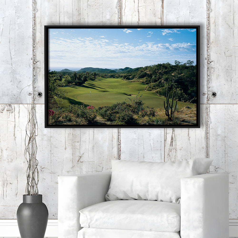 Querencia CC Golf Courses At Los Cabos, Mexico, Floating Framed Canvas Print Wall Art