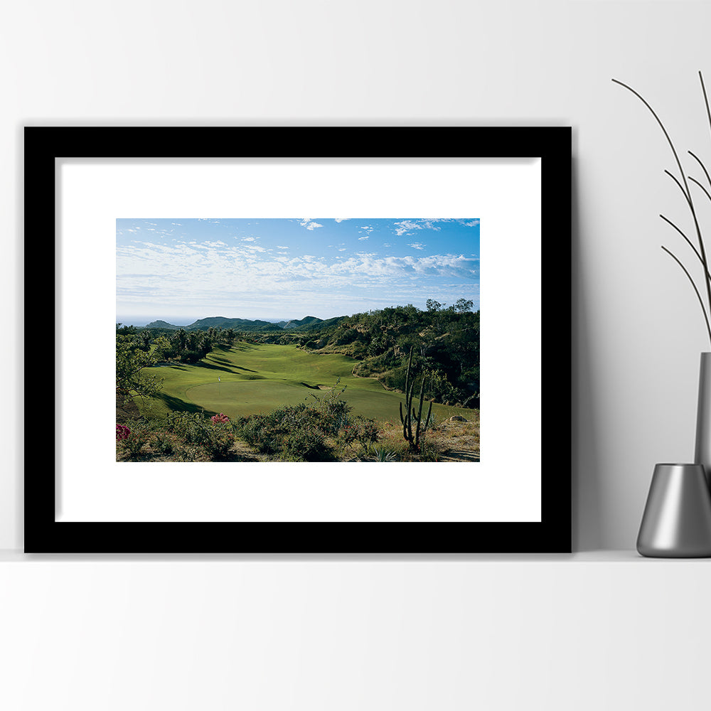 Querencia CC Golf Courses At Los Cabos, Mexico, Goft Art Print, Framed Art Print White Border Wall Decor