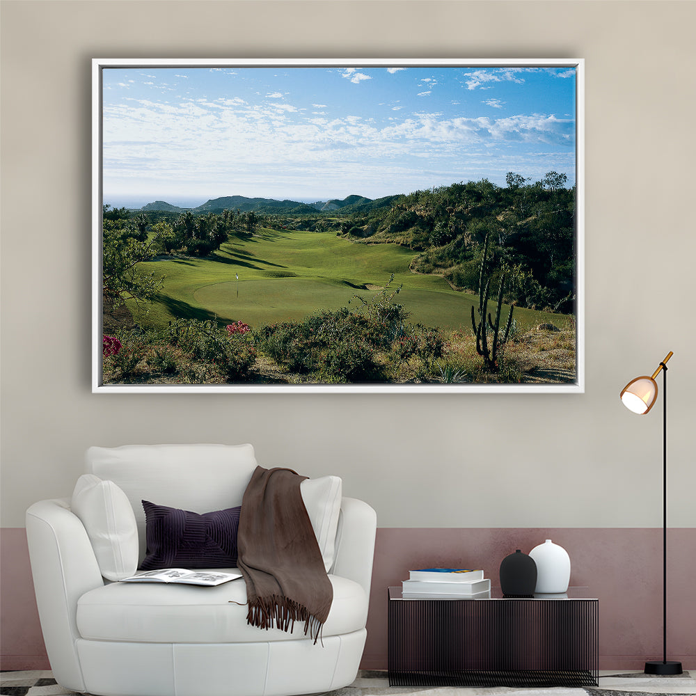 Querencia CC Golf Courses At Los Cabos, Mexico, Floating Framed Canvas Print Wall Art