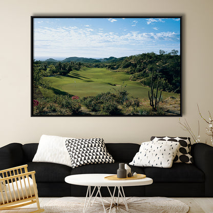 Querencia CC Golf Courses At Los Cabos, Mexico, Floating Framed Canvas Print Wall Art