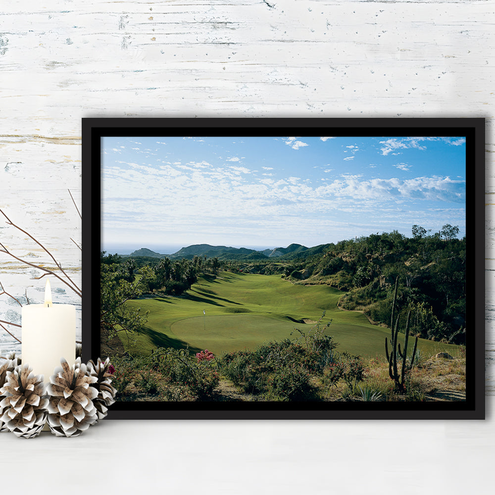Querencia CC Golf Courses At Los Cabos, Mexico, Floating Framed Canvas Print Wall Art