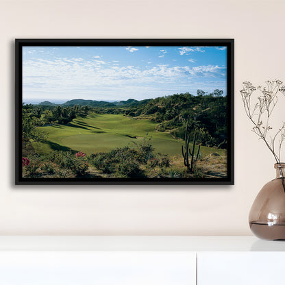 Querencia CC Golf Courses At Los Cabos, Mexico, Floating Framed Canvas Print Wall Art