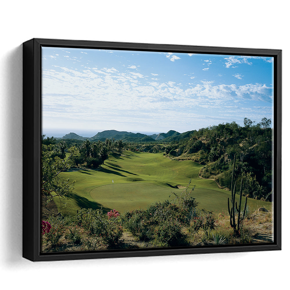 Querencia CC Golf Courses At Los Cabos, Mexico, Floating Framed Canvas Print Wall Art