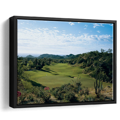 Querencia CC Golf Courses At Los Cabos, Mexico, Floating Framed Canvas Print Wall Art