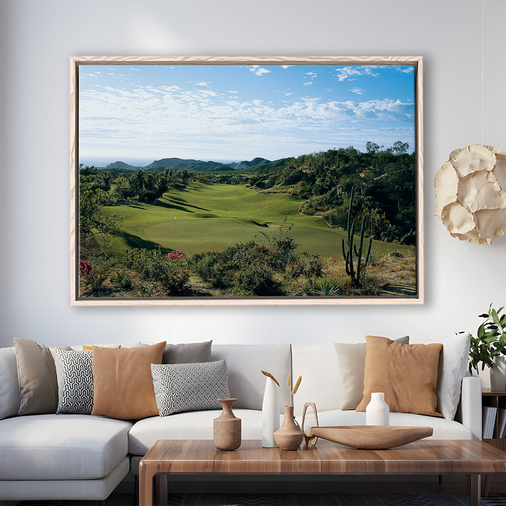 Querencia CC Golf Courses At Los Cabos, Mexico, Floating Framed Canvas Print Wall Art