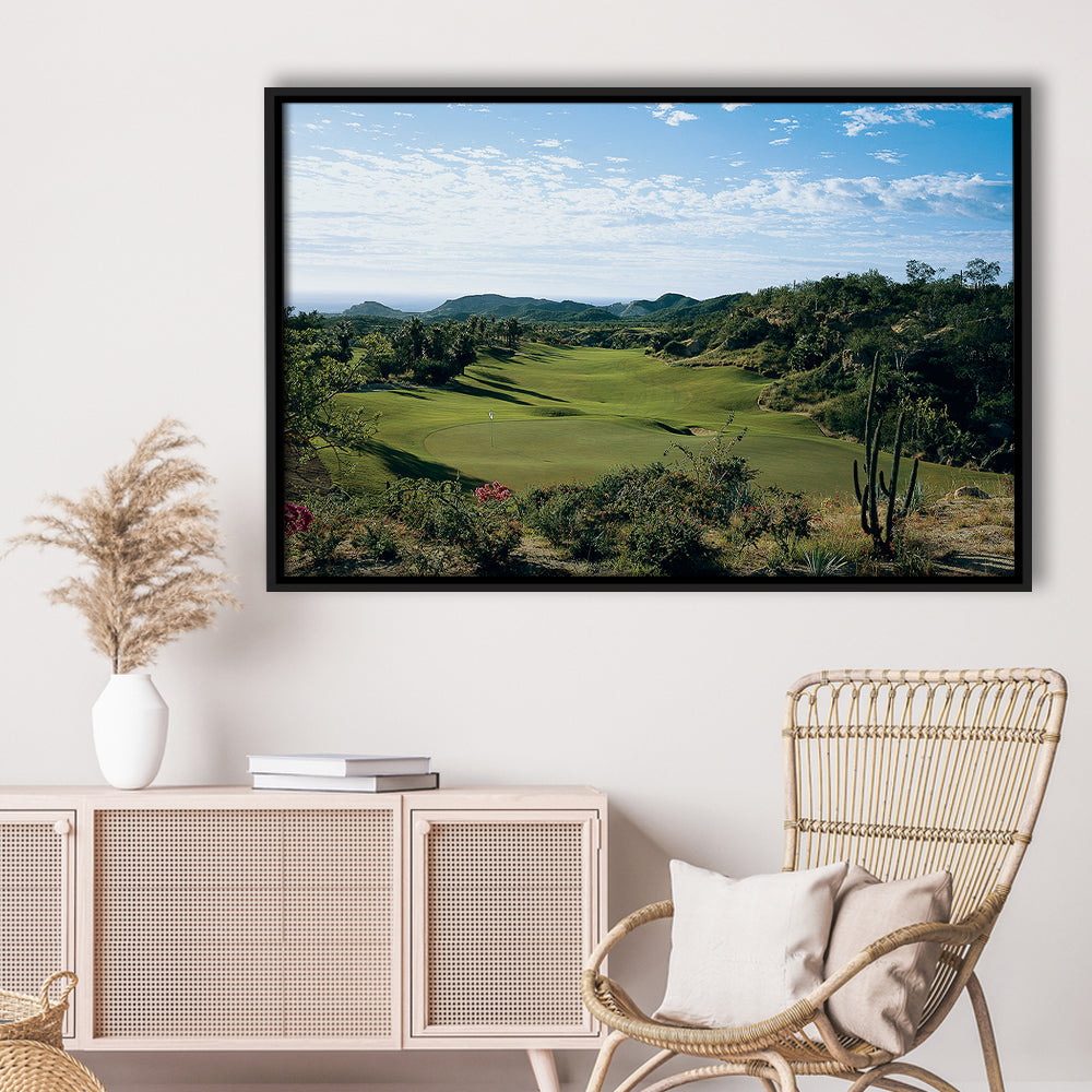 Querencia CC Golf Courses At Los Cabos, Mexico, Floating Framed Canvas Print Wall Art