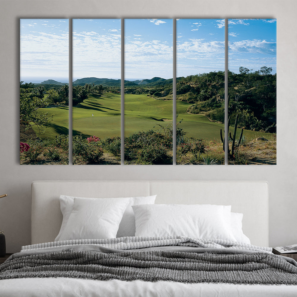 Querencia CC Golf Courses At Los Cabos, Mexico, Golf Art Print, Extra Large Canvas Print Wall Art
