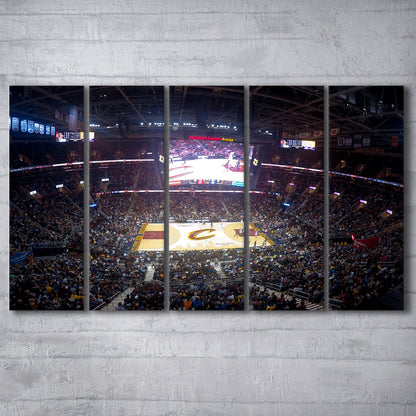 Quicken Loans Arena Cleveland, Stadium Canvas, Sport Art, 5 Panel B, Extra Large Canvas, Canvas Print Wall Art